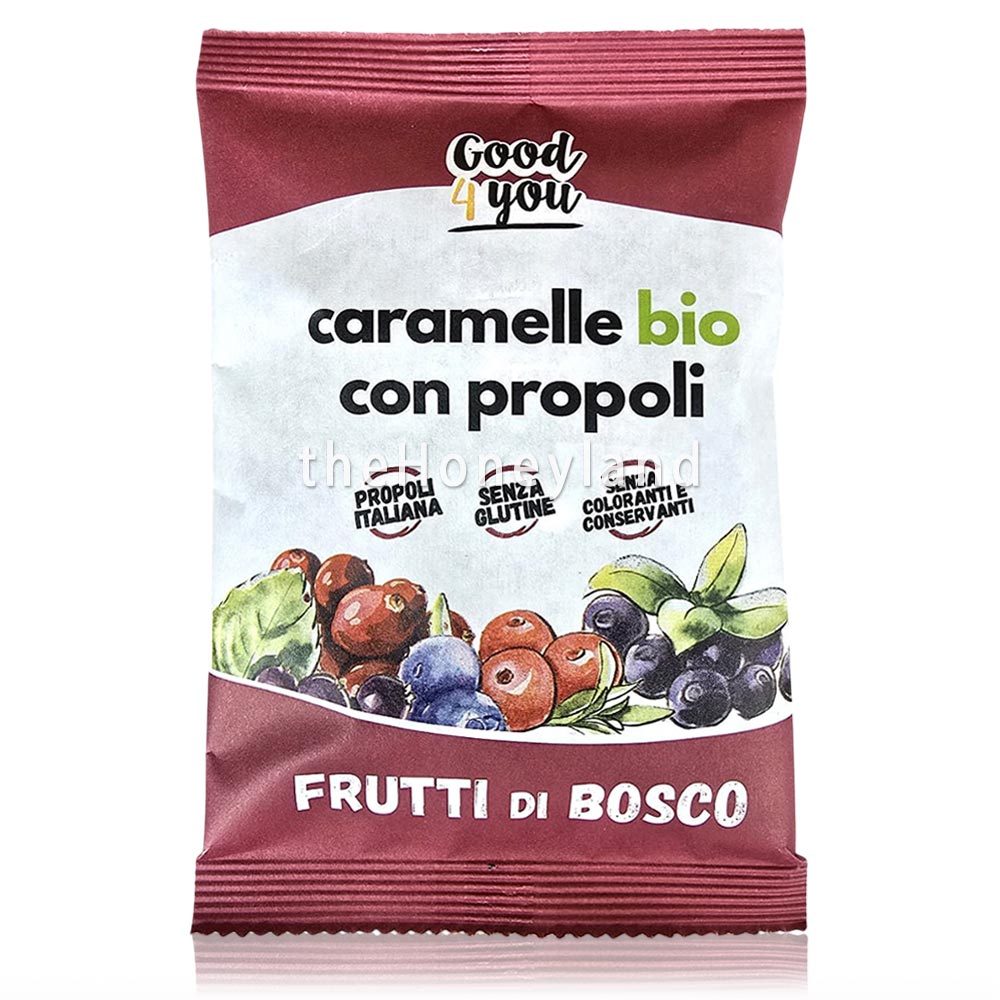 Organic propolis and berry candies
