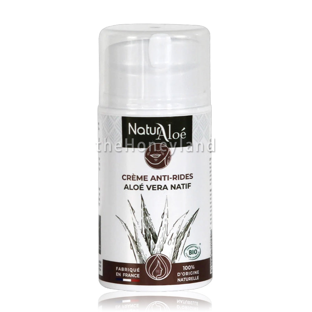 Crema viso aloe vera antirughe bio con puro gel spremuto fresco