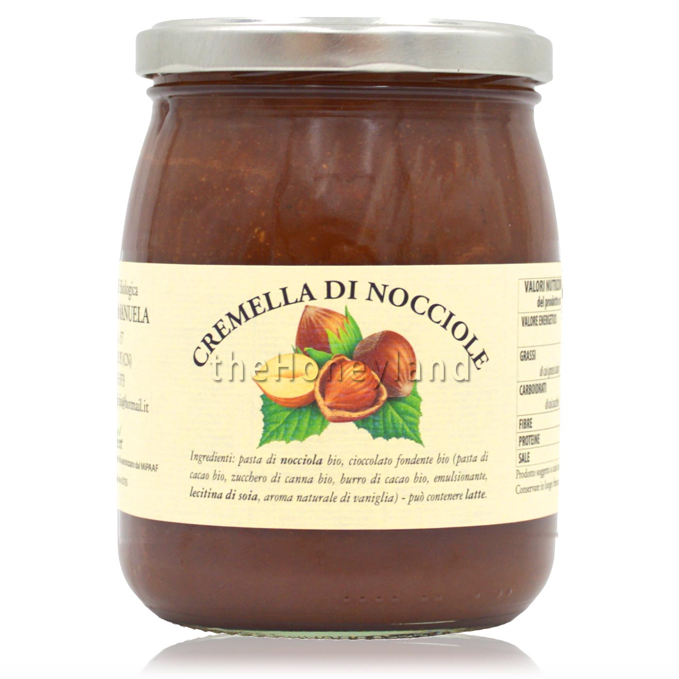 Crema nocciole e cacao biologica - fondente