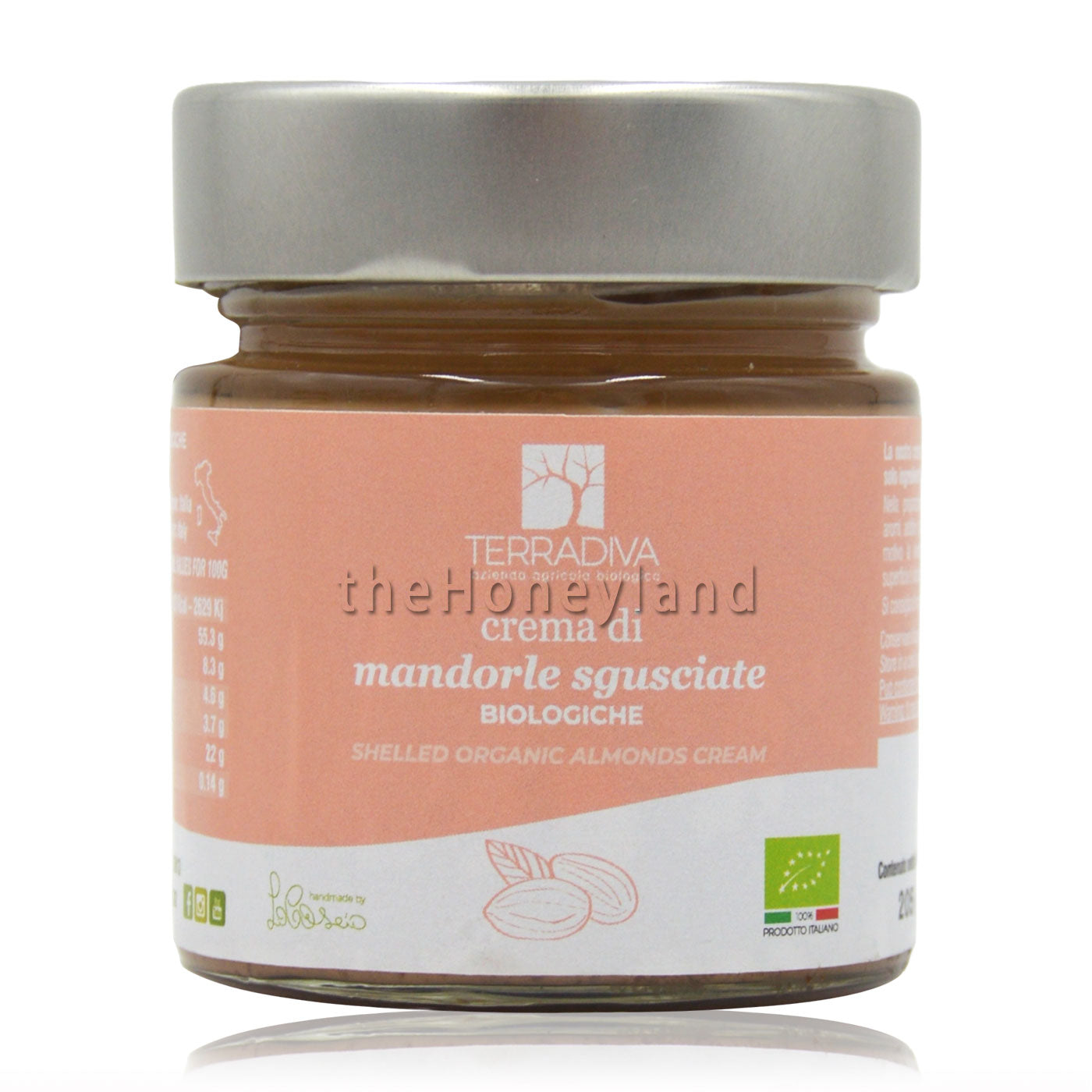 Crema di mandorle sgusciate bio 100% Pugliese
