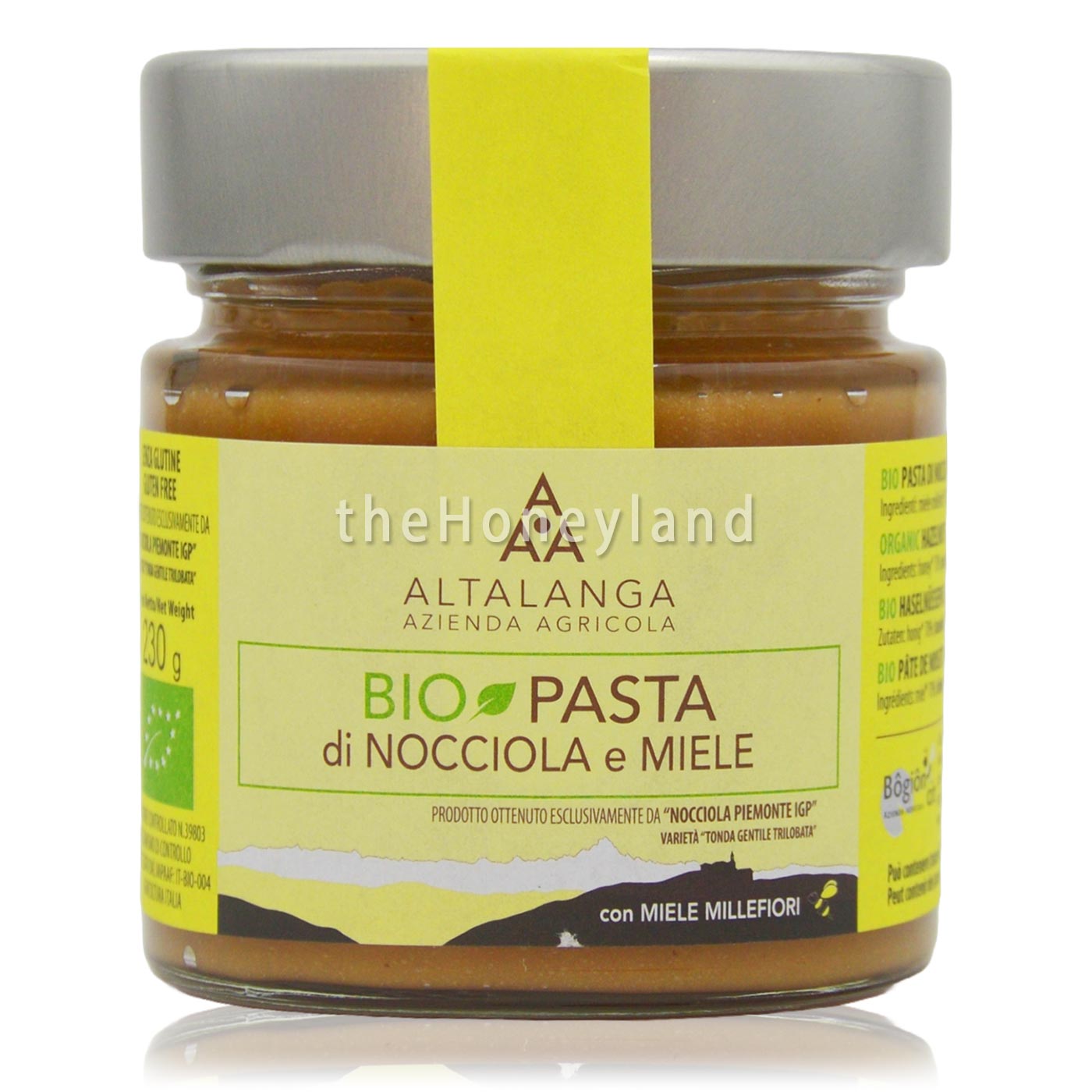 Crema di miele e nocciole bio IGP delle Langhe