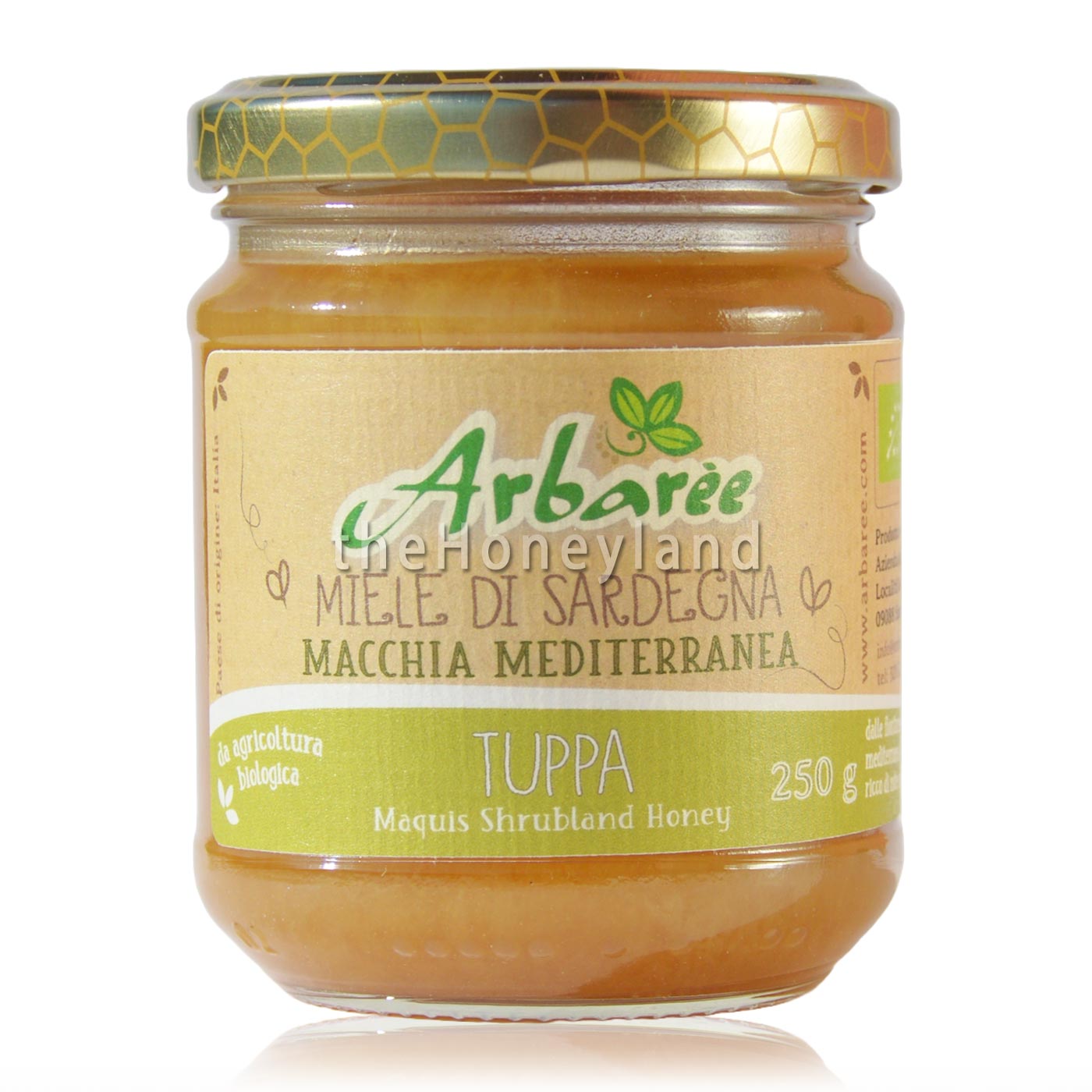 Organic Mediterranean Maquis Honey from the Barigadu Mountains (Sardinia)