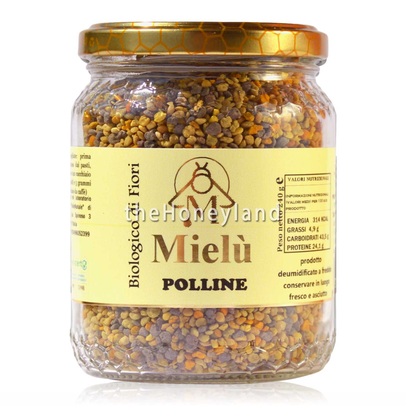 Polline bio deumidificato poliflora Dolomiti Lucane