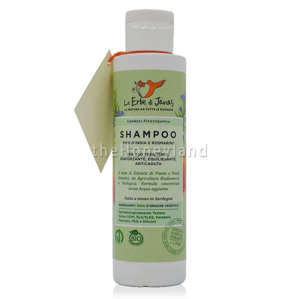 Shampoo Rosmarino Fico d'India bio uso frequente