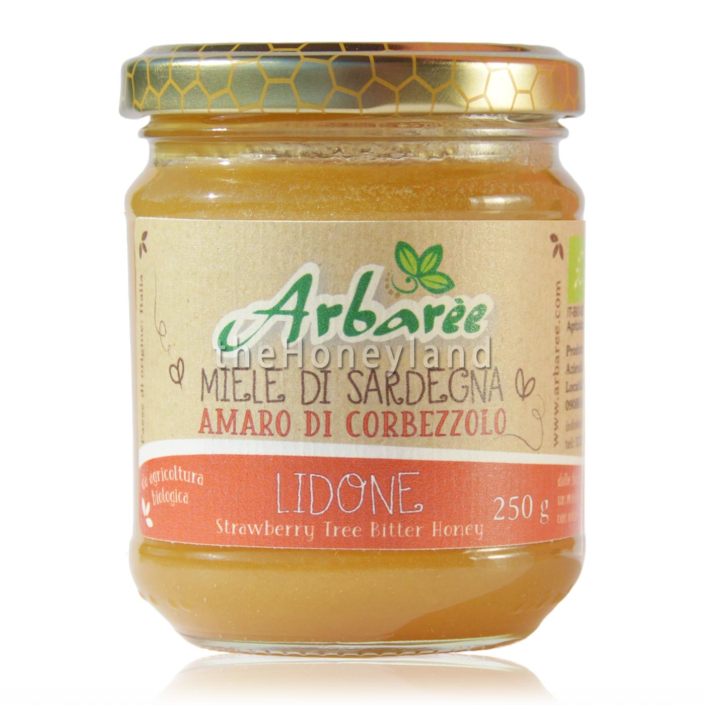 Organic Arbutus honey from the Barigadu Mountains in Sardinia