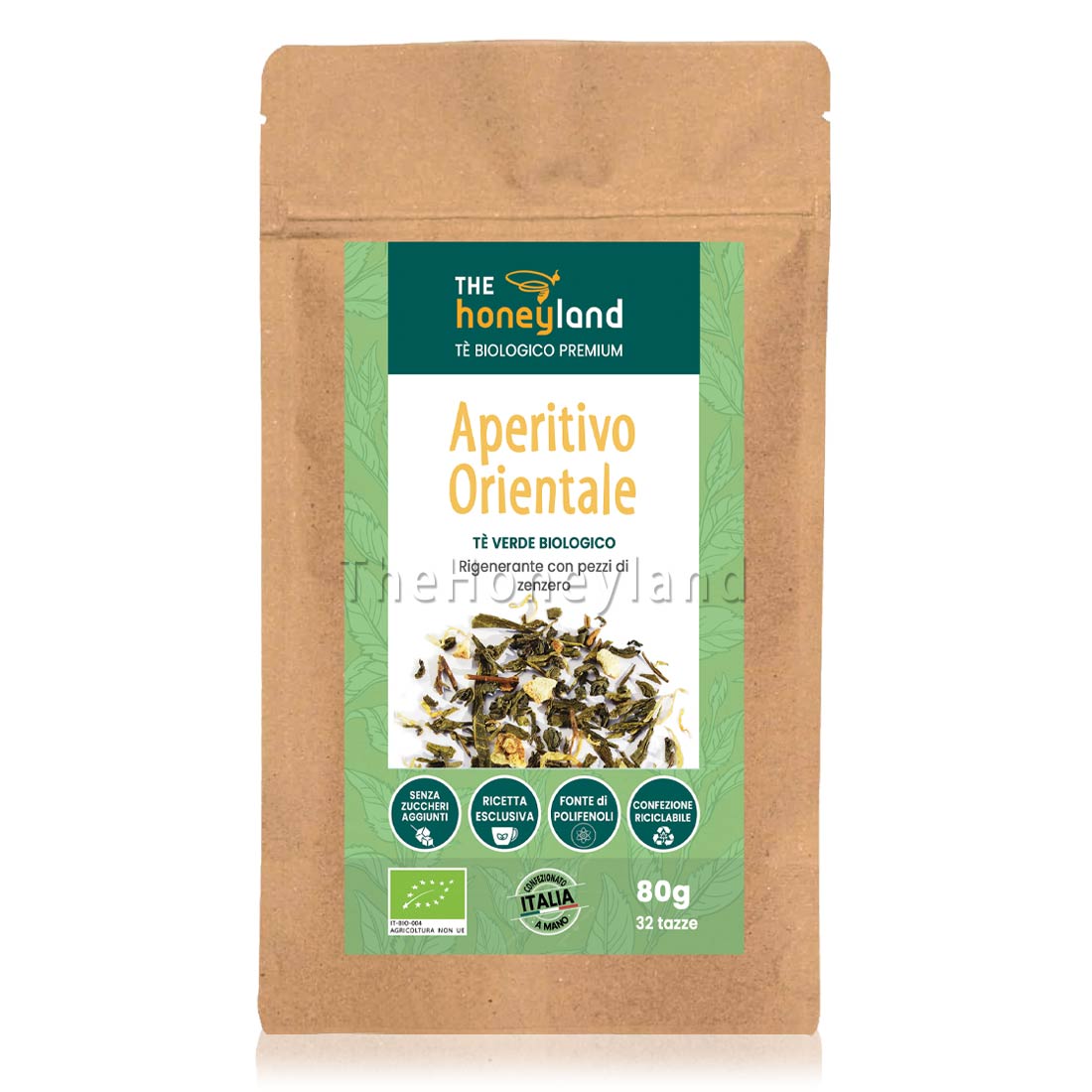 Aperitivo Orientale - Tè verde bio con radice di Zenzero