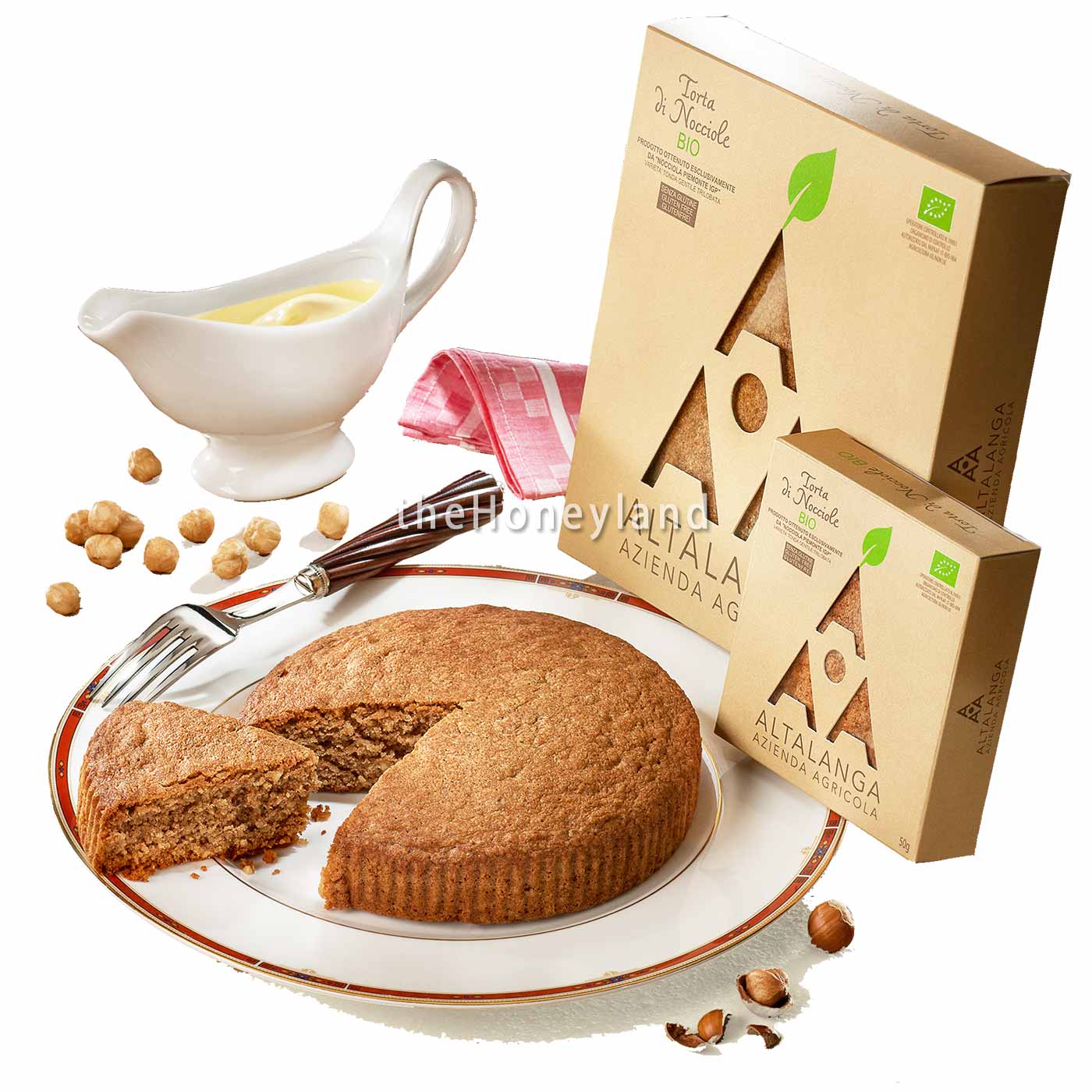 Torta di nocciole piemontese biologica