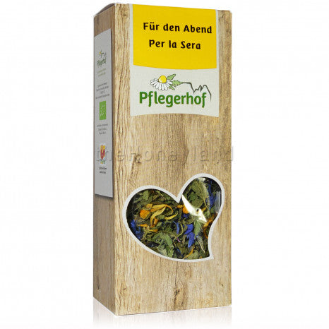 Relaxing organic herbal tea for the evening