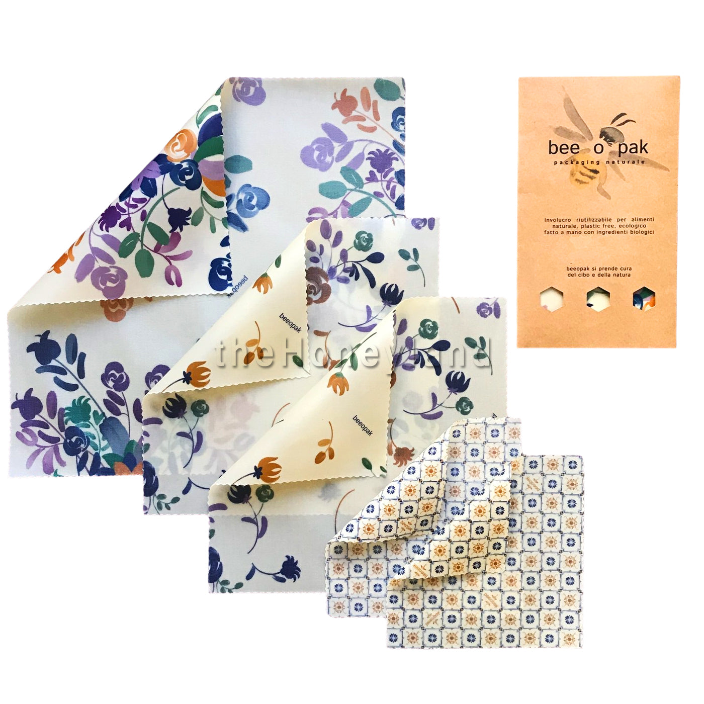 Beeopak Family - Natural Wrapper with organic beeswax