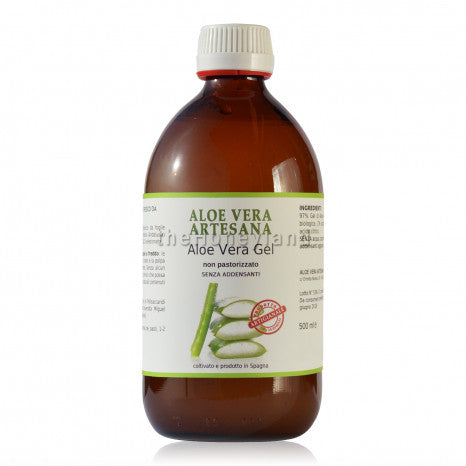 Gel di Aloe vera da bere fresco (in vetro scuro)