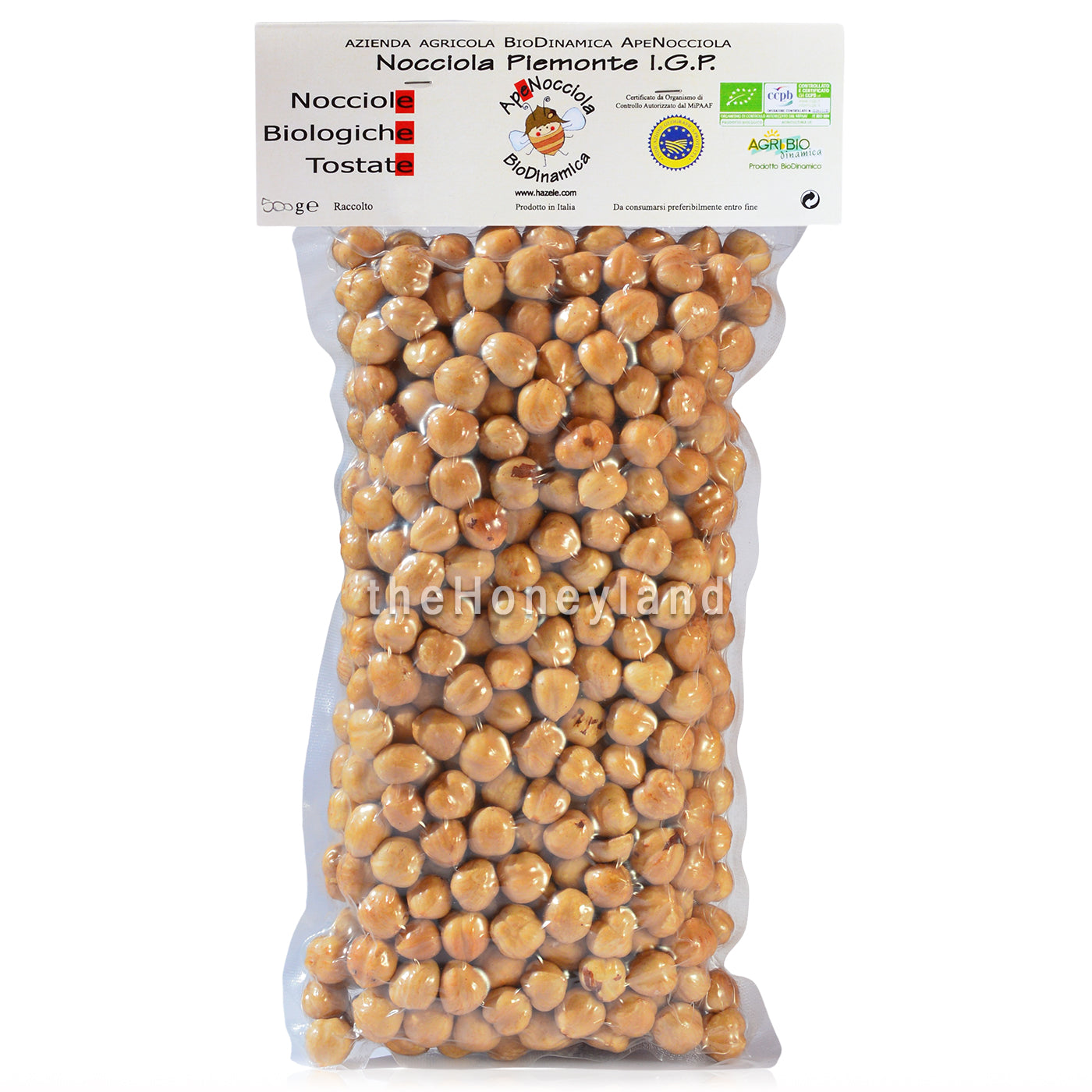 Roasted Hazelnuts from Piedmont - Organic and biodynamic