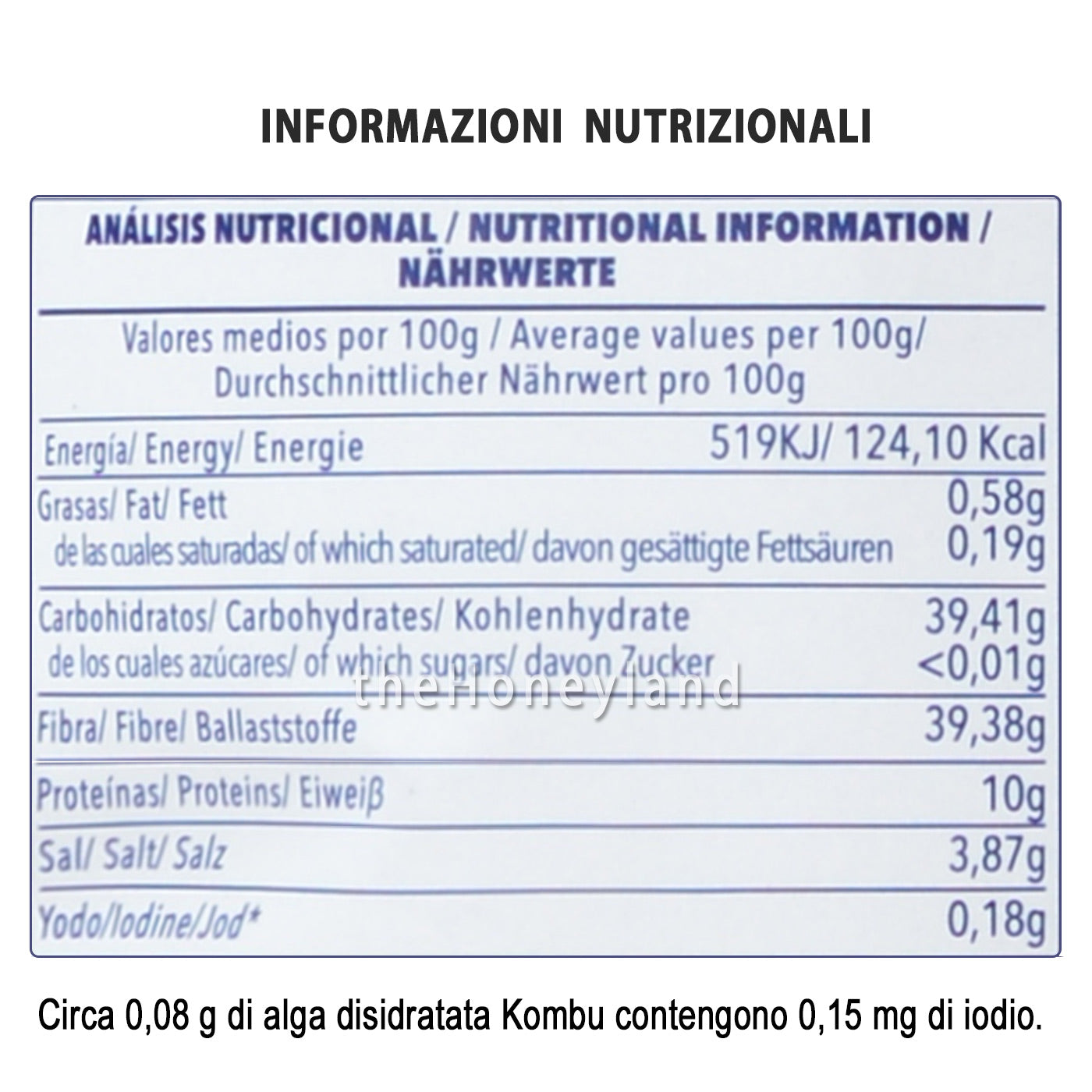 Organic dehydrated Kombu seaweed from Galicia