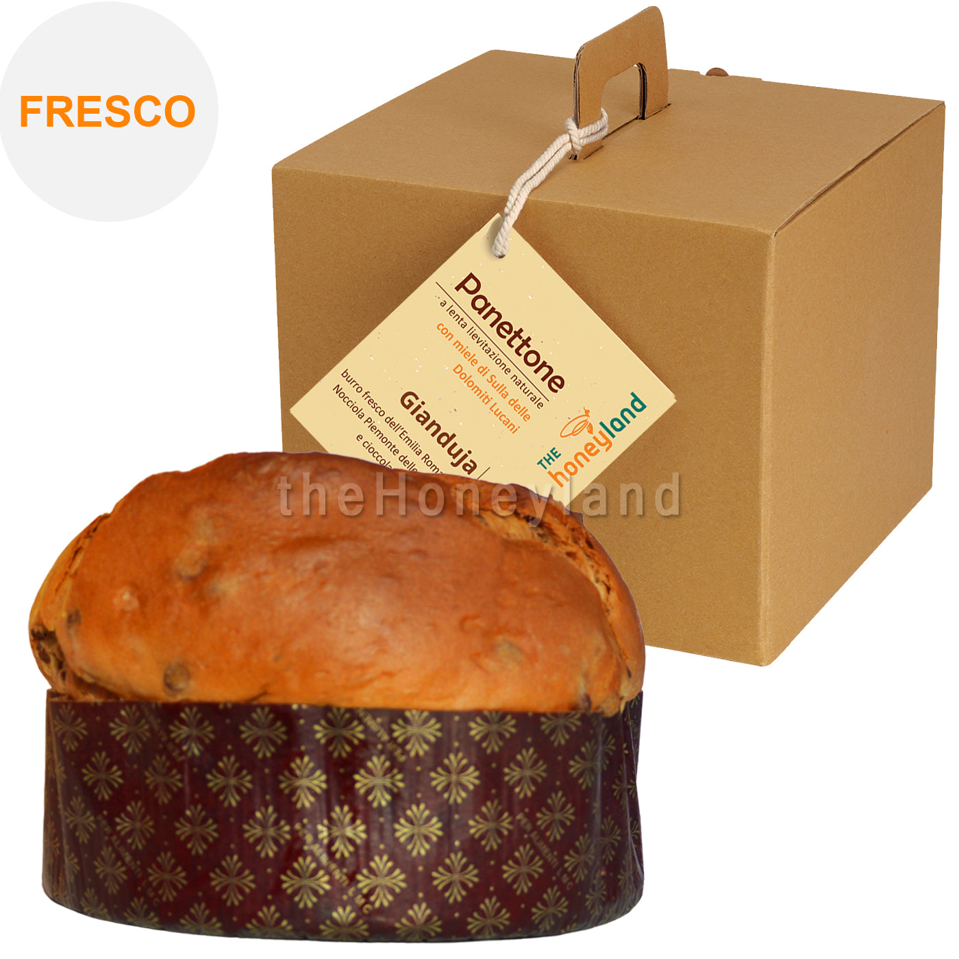 Panettone Gianduja with honey - Organic