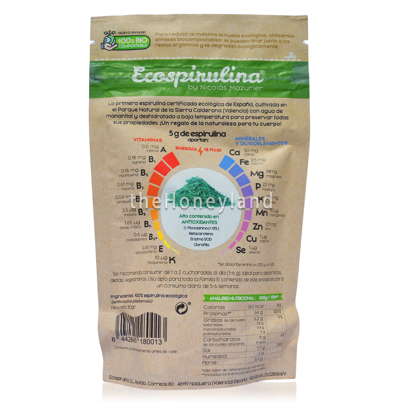 Pure Organic Spirulina from Sierra Calderona Natural Park