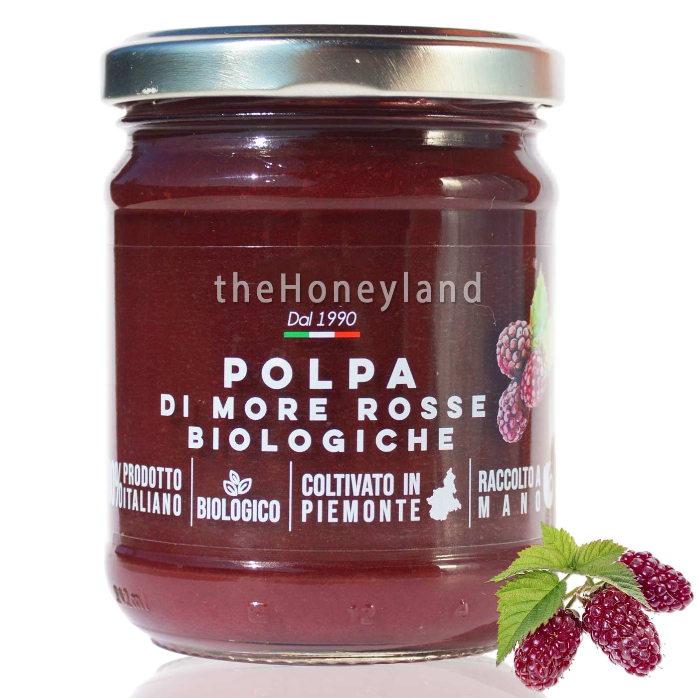 Organic sugar-free blackberry compote