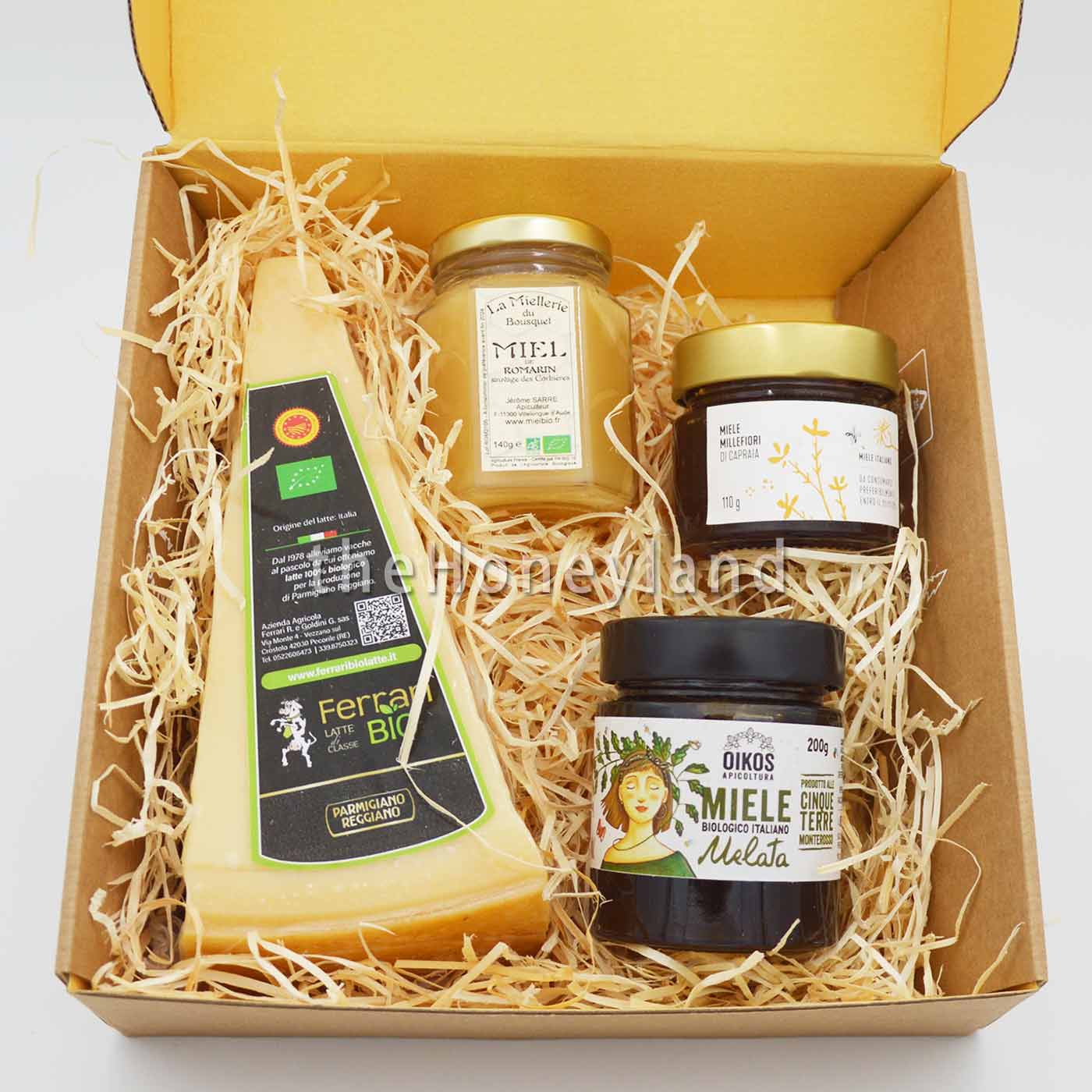 23 month parmesan and honey gift box