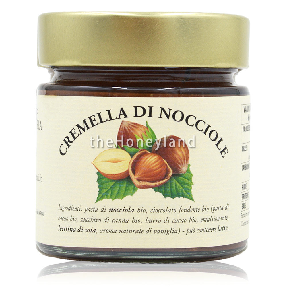 Organic hazelnut and cocoa spread