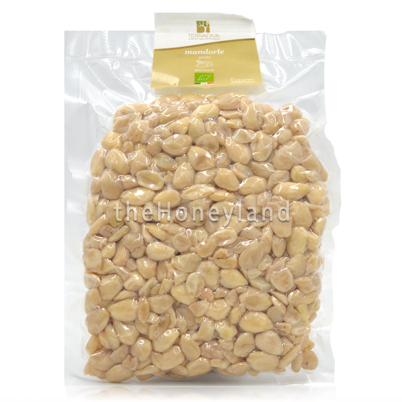 Organic blanched almonds 100% from Apulia