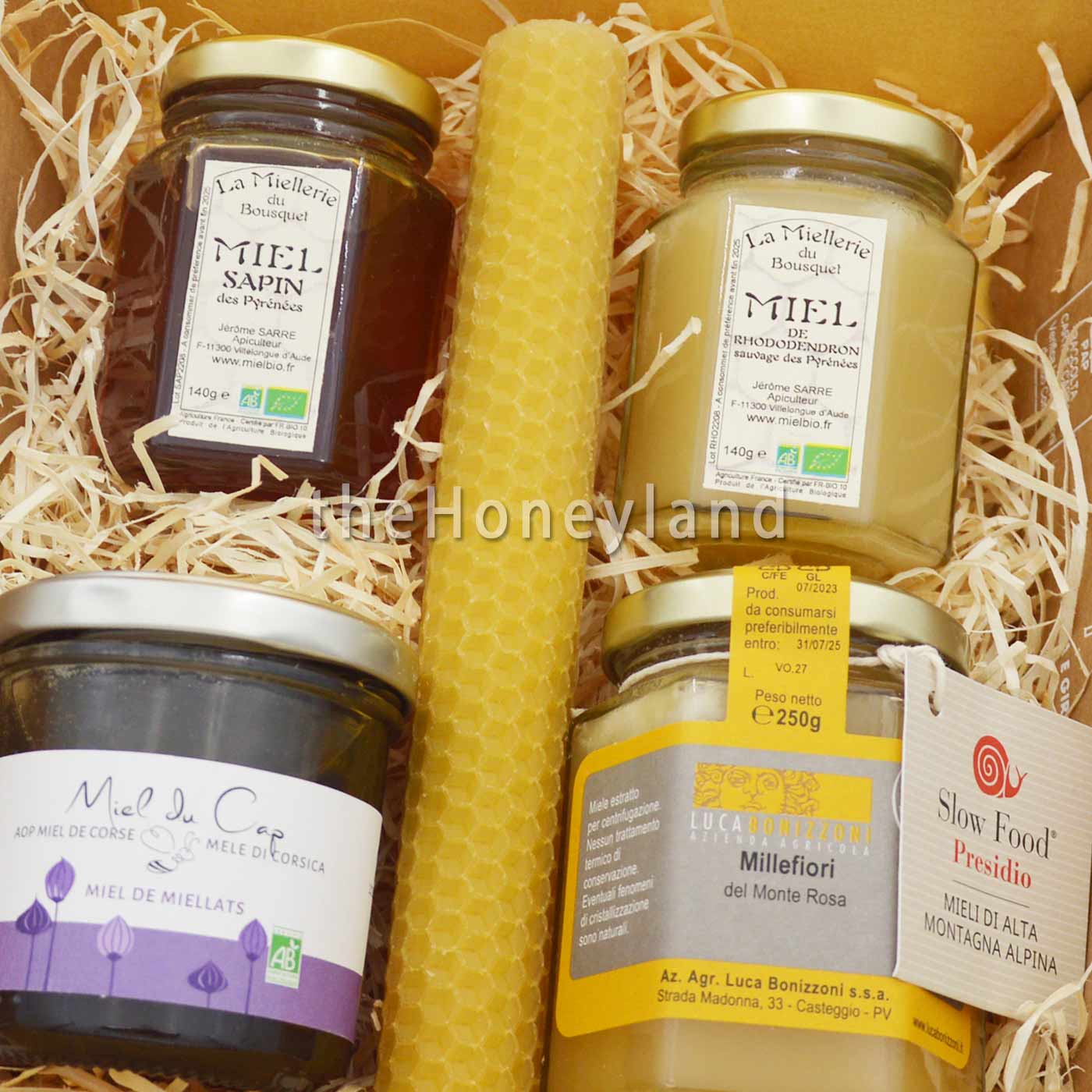 Miele regalo Natale: miele biologico raro delle Alpi, Pirenei e Corsica