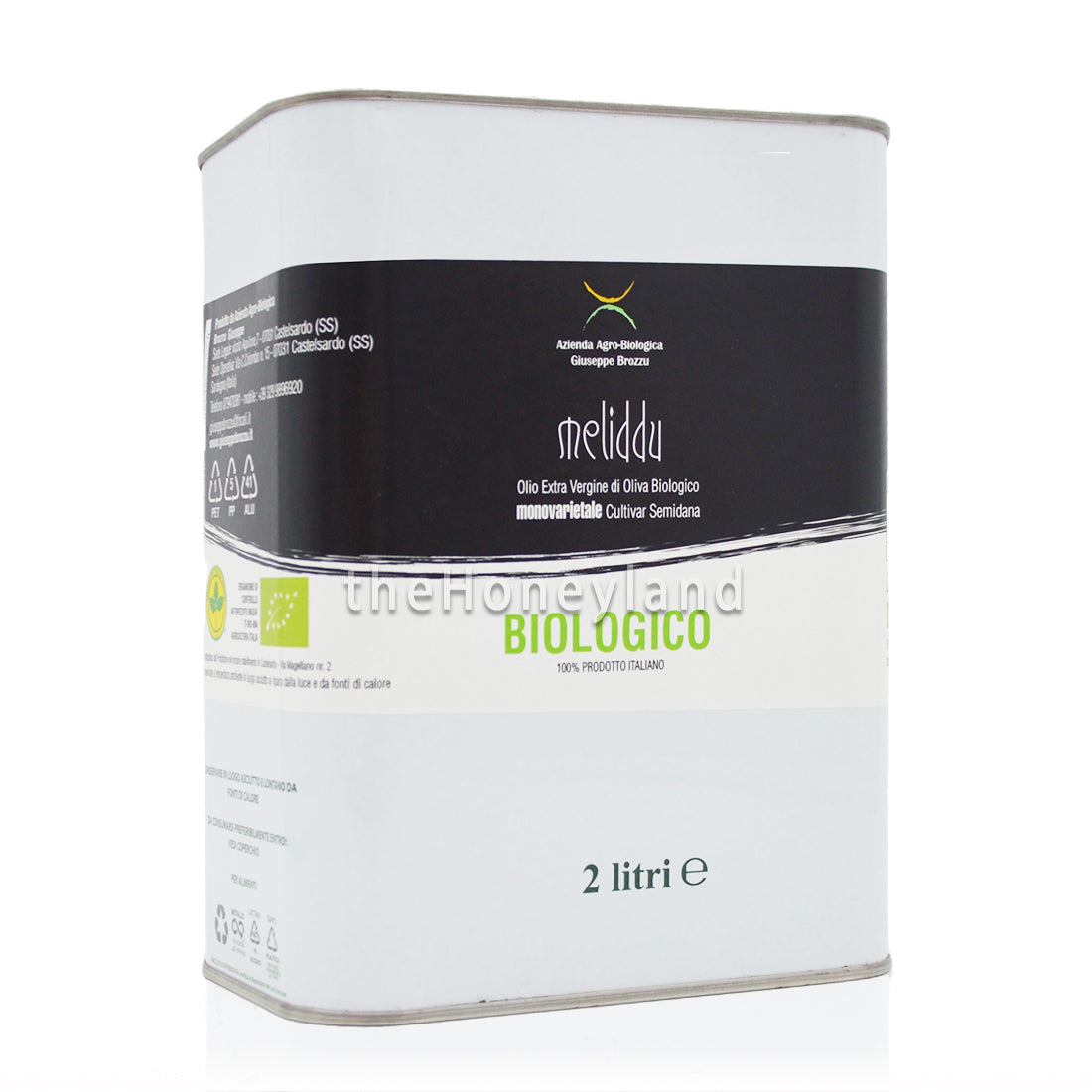 Olio extravergine di oliva bio sardo monocultivar Meliddu 2l