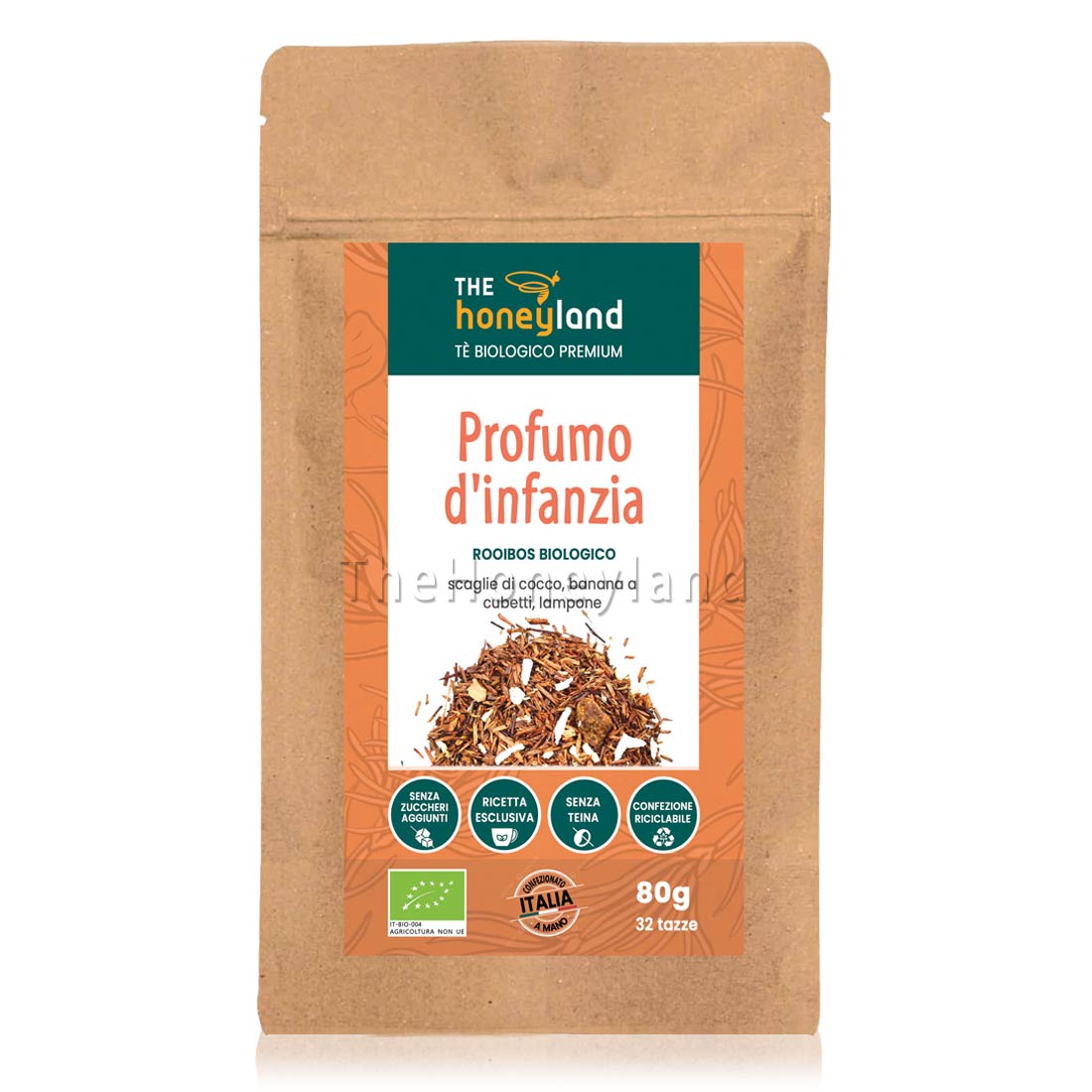 Profumo d'infanzia - Rooibos biologico con cocco, banana e lampone