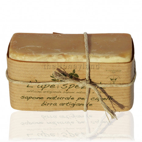 Nourishing solid shampoo with organic beer and honey from the Biella Prealps