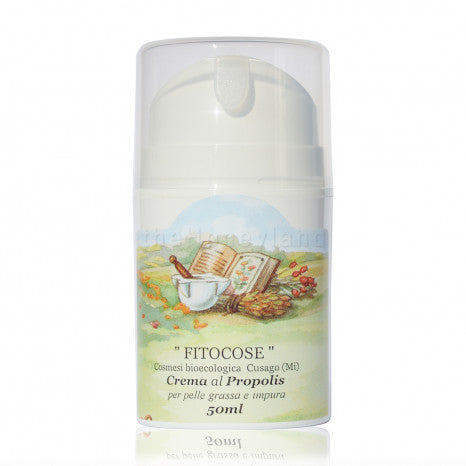 Organic Italian propolis and honey cream for impure skin