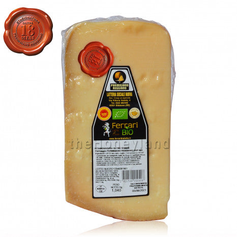 Organic Parmesan Cheese aged 15/18 months