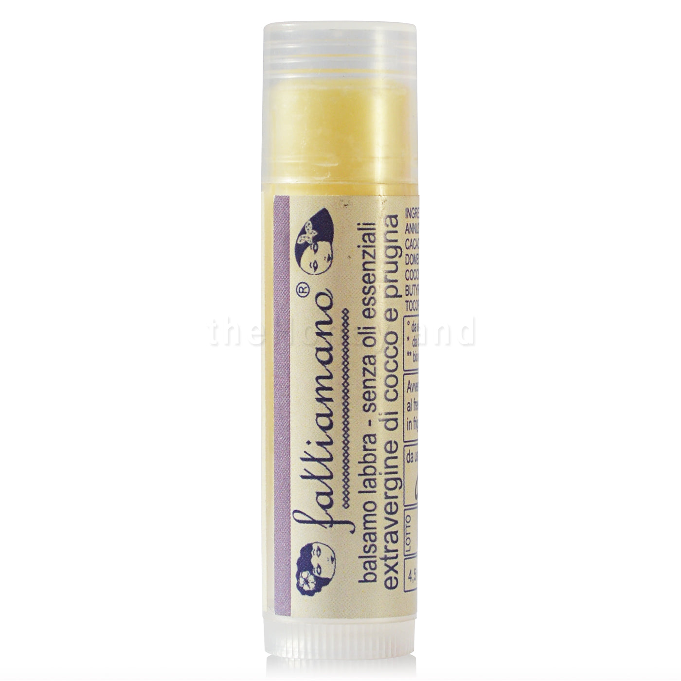 Fragrance-free lip balm with organic beeswax