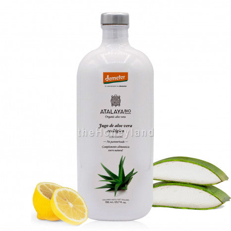 Succo di Aloe vera bio (gel interno) non pastorizzato al limone