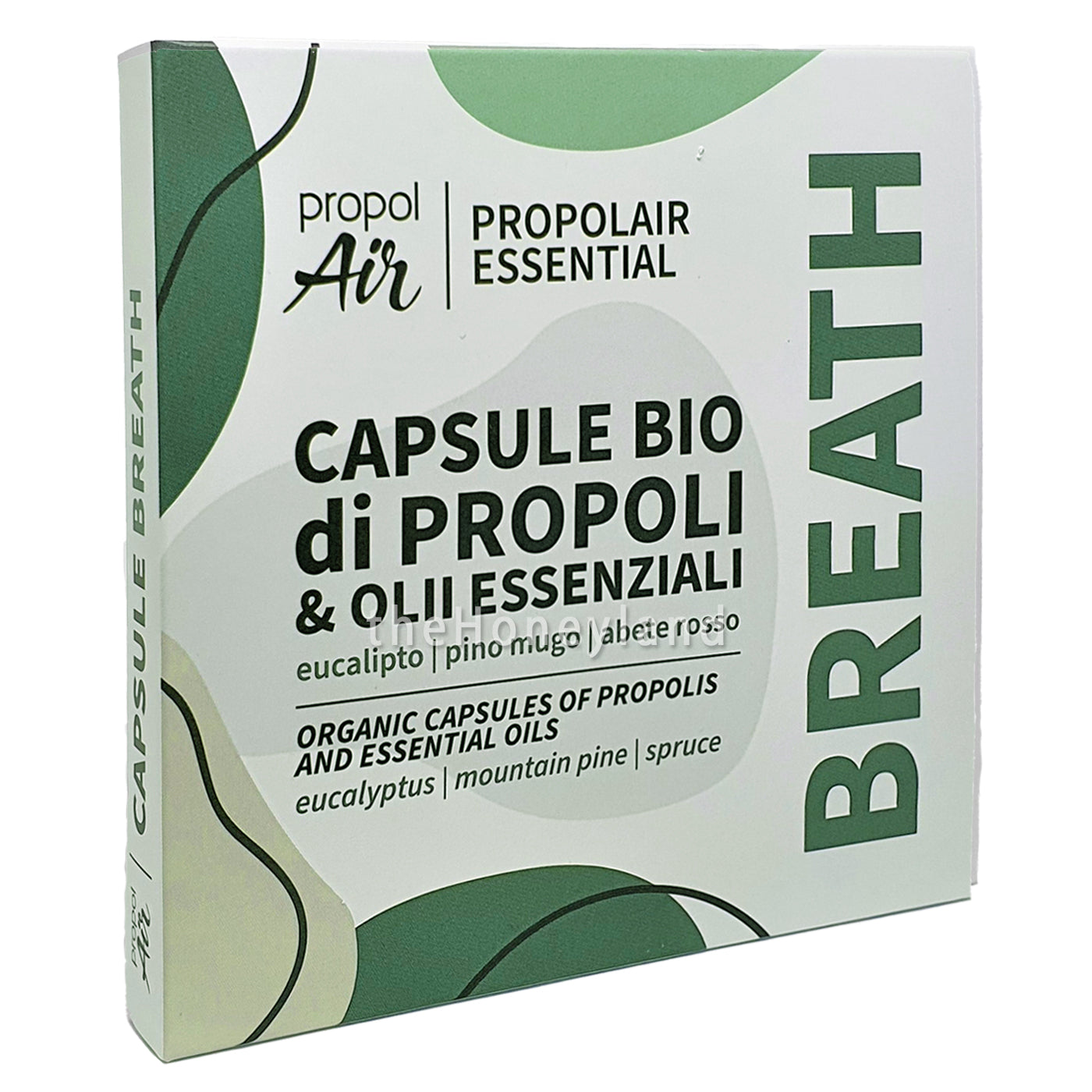 Capsule Propoli Bio Breath con oli essenziali di eucalipto, pino mugo e abete rosso