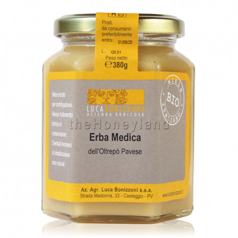 Organic alfalfa honey from Oltrepò Pavese