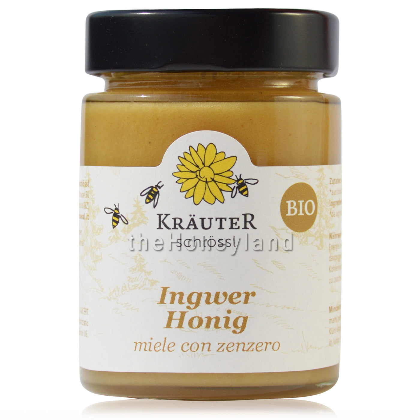 Organic honey with ginger 