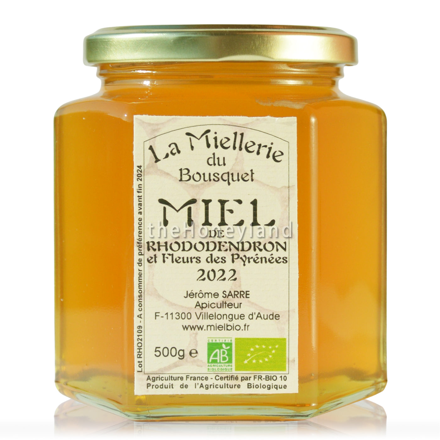 Organic wild rhododendron honey from the Pyrenees