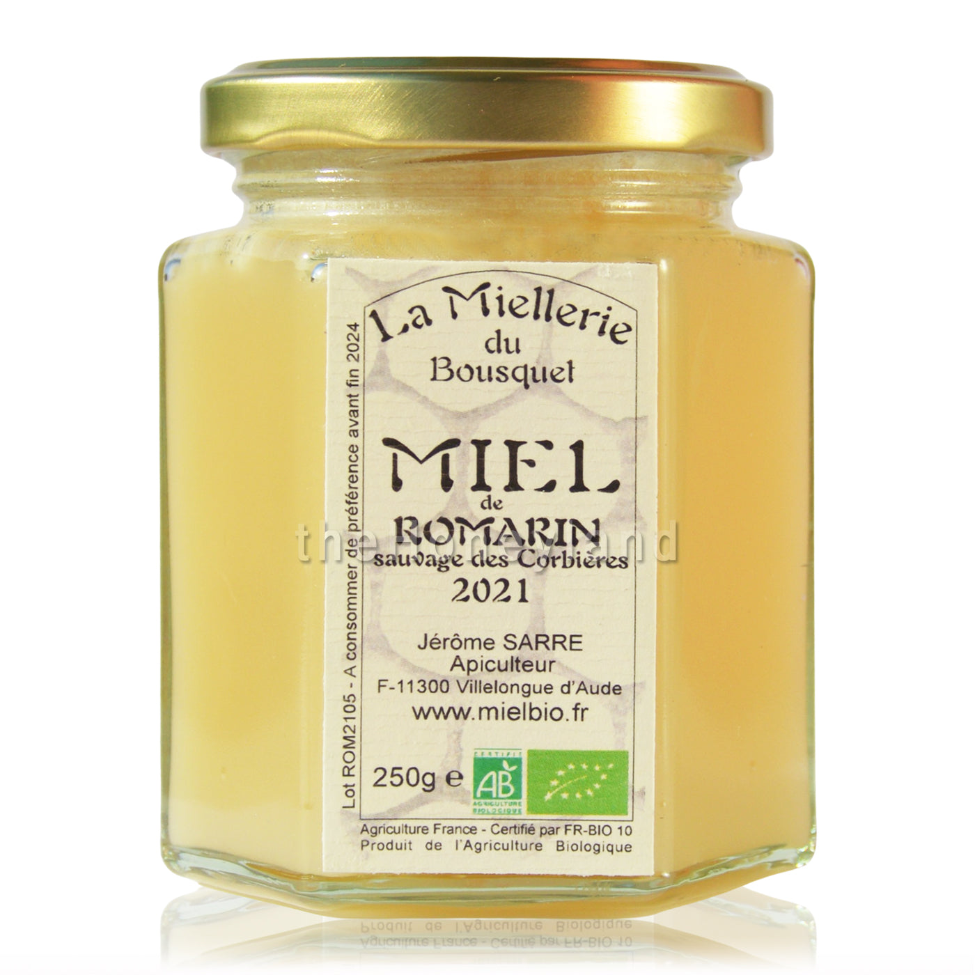 Organic wild rosemary honey from Corbières