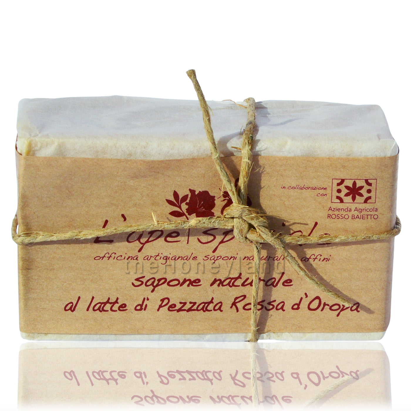 Pezzata Rossa d'Oropa milk soap and organic honey (Biella Prealps)