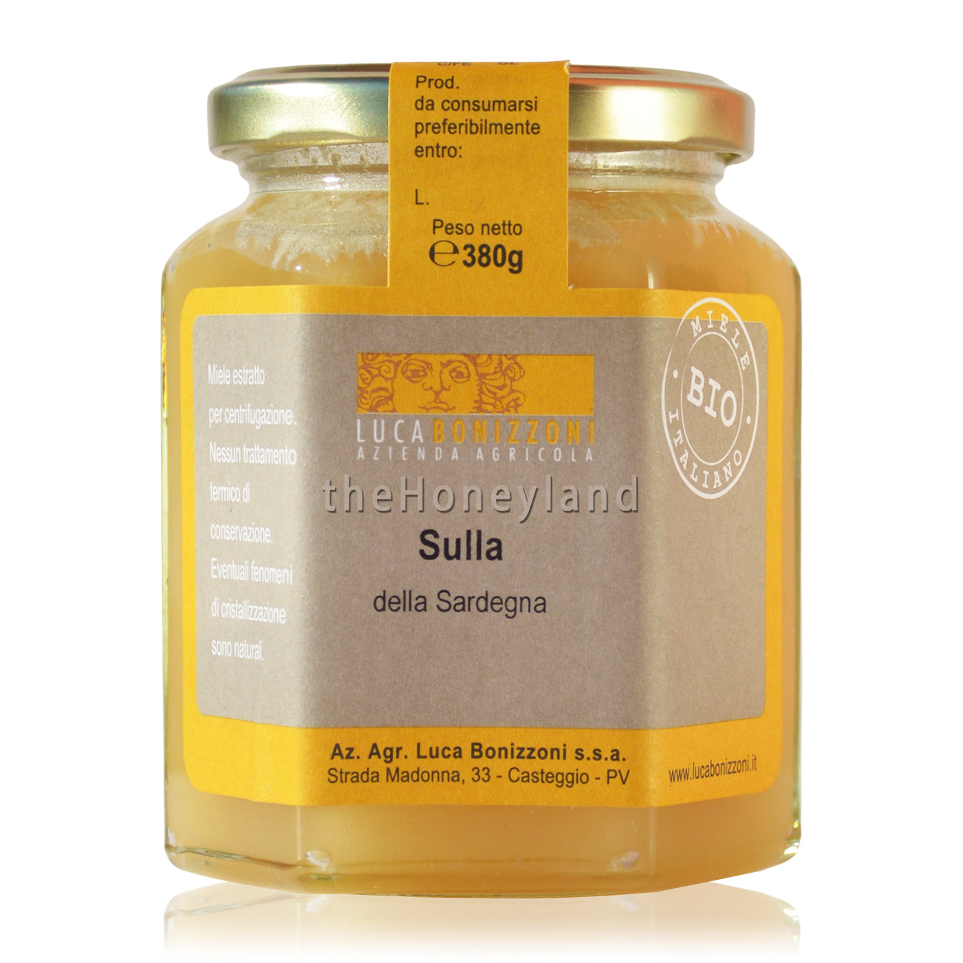 Organic sulla honey from Sardinia